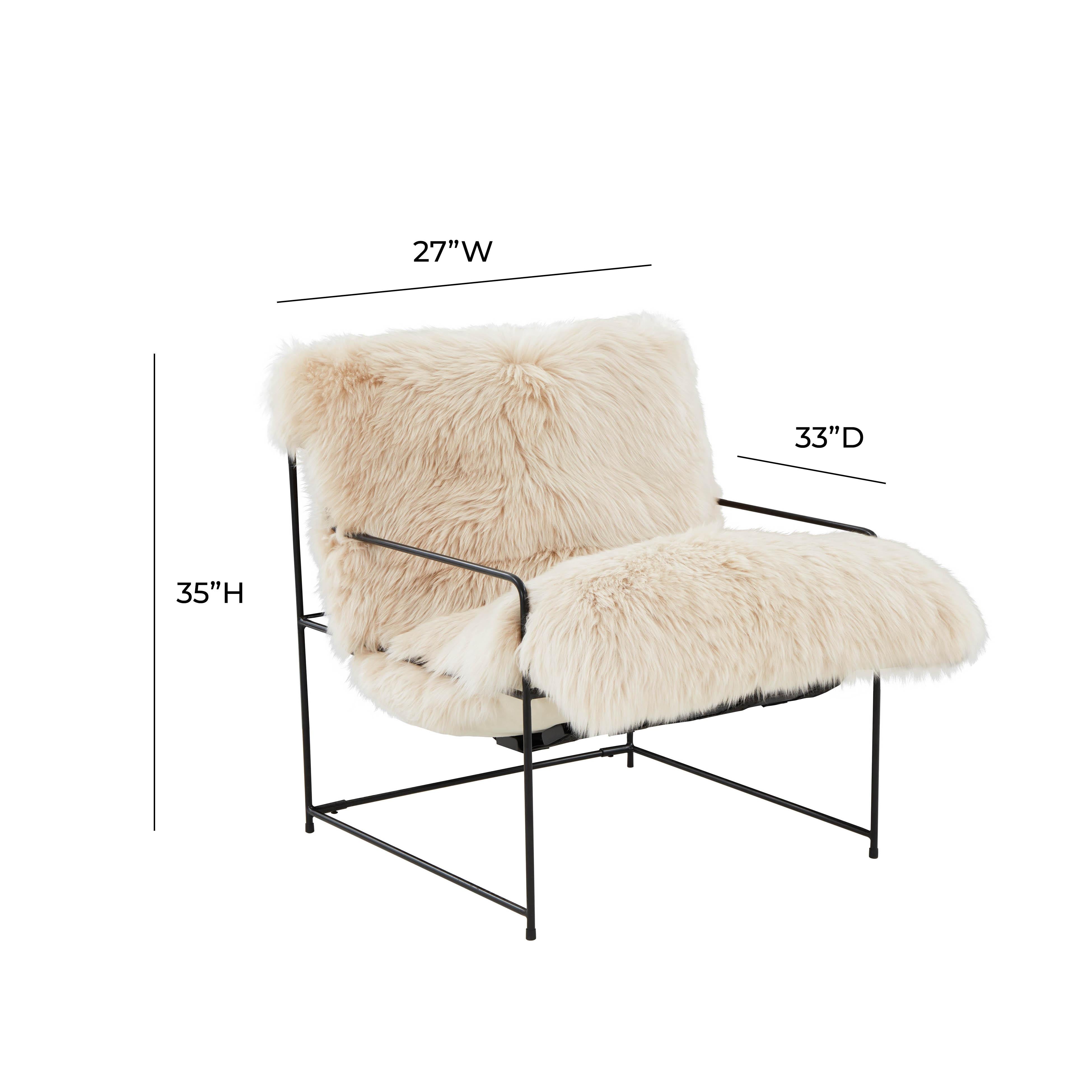 Kimi Natural Genuine Sheepskin Chair - UK