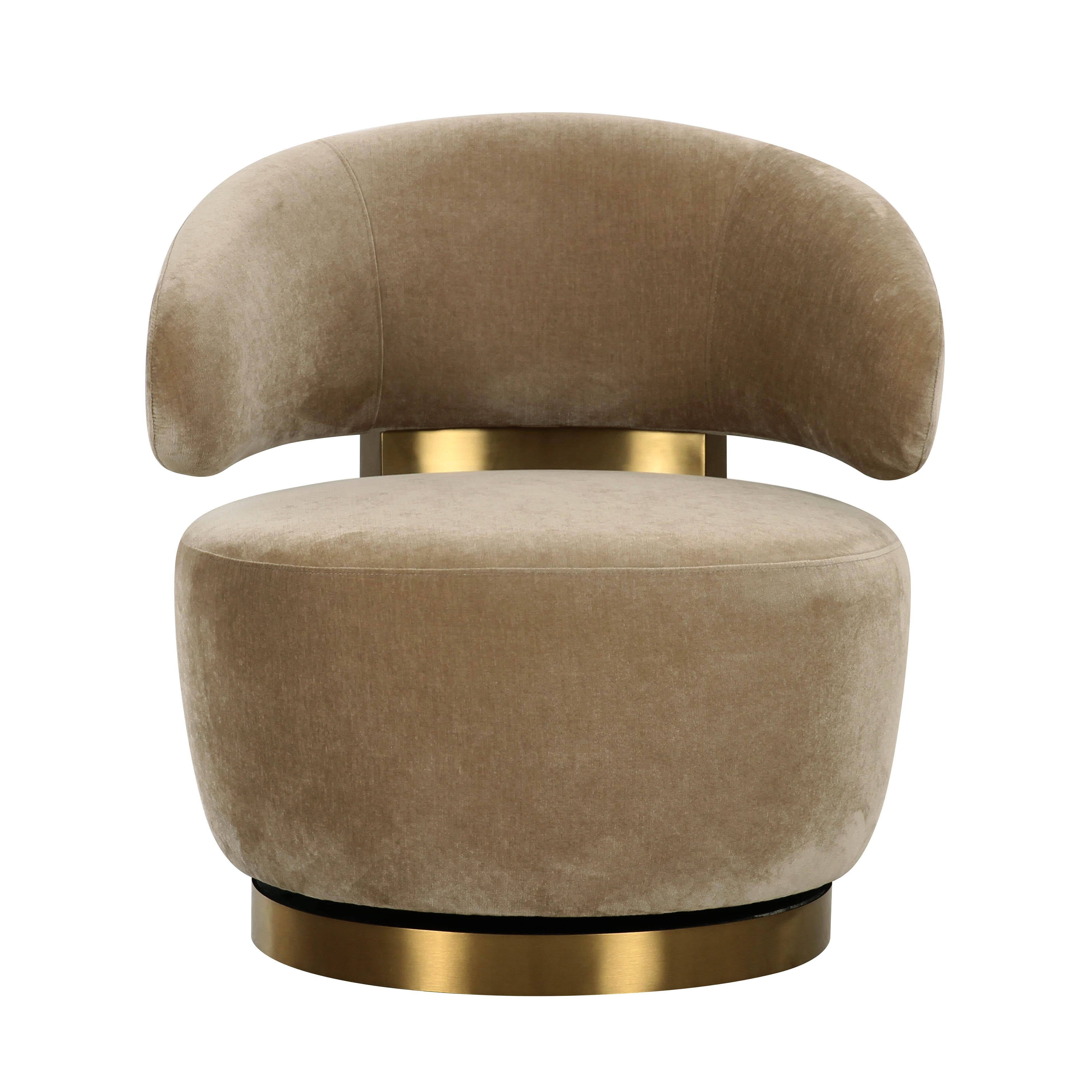 Austin Oat Recycled Fabric Swivel Chair - UK