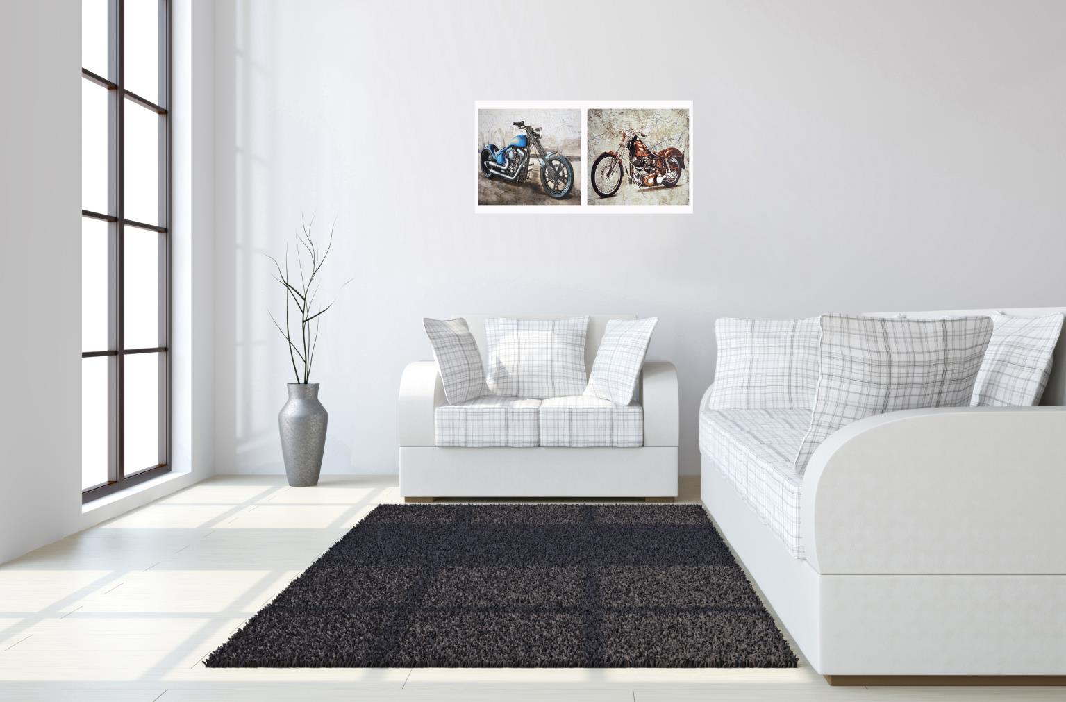 Hand Painted Textured Canvas (Set) Curated Canvas