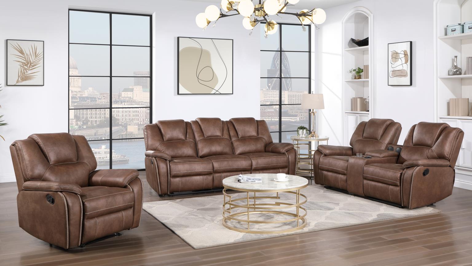Bence Brown Reclining Living Collection
