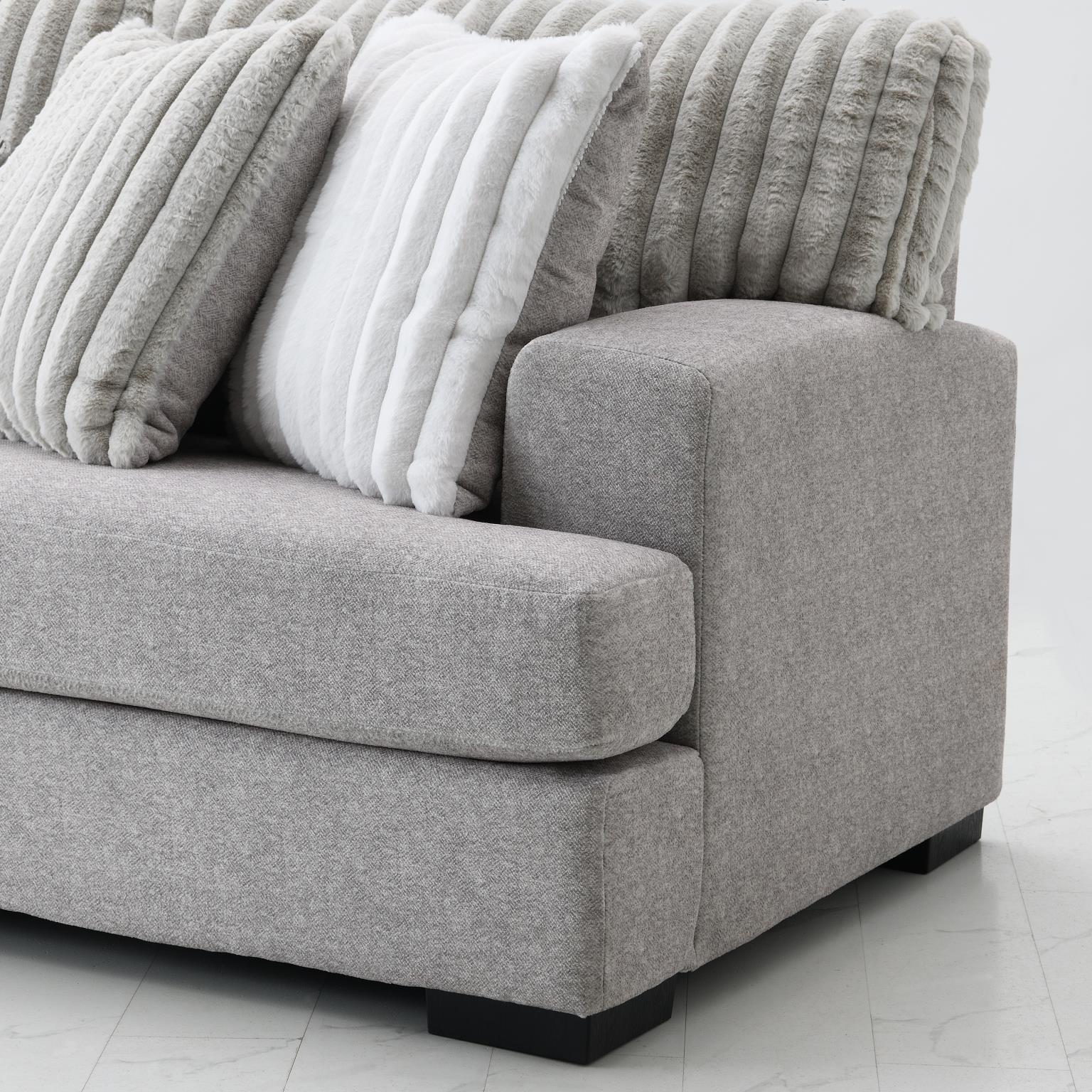 Doyline Light Gray 3 Pc Sectional