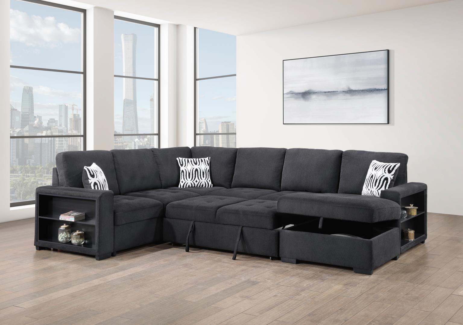Gregale Black Living Room Collection