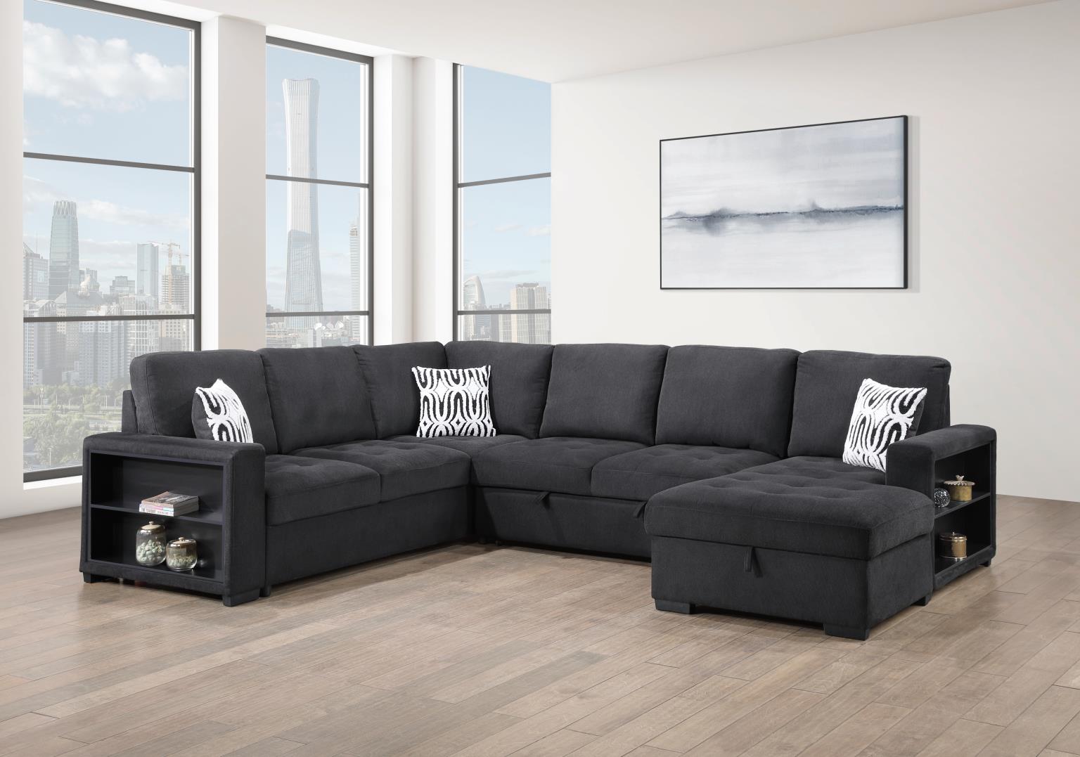 Gregale Black Living Room Collection
