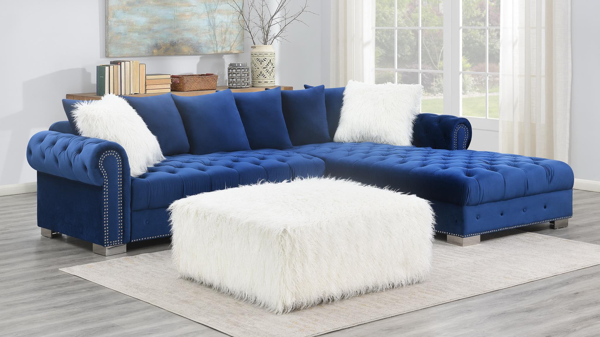 Helena Navy Living Room Collection