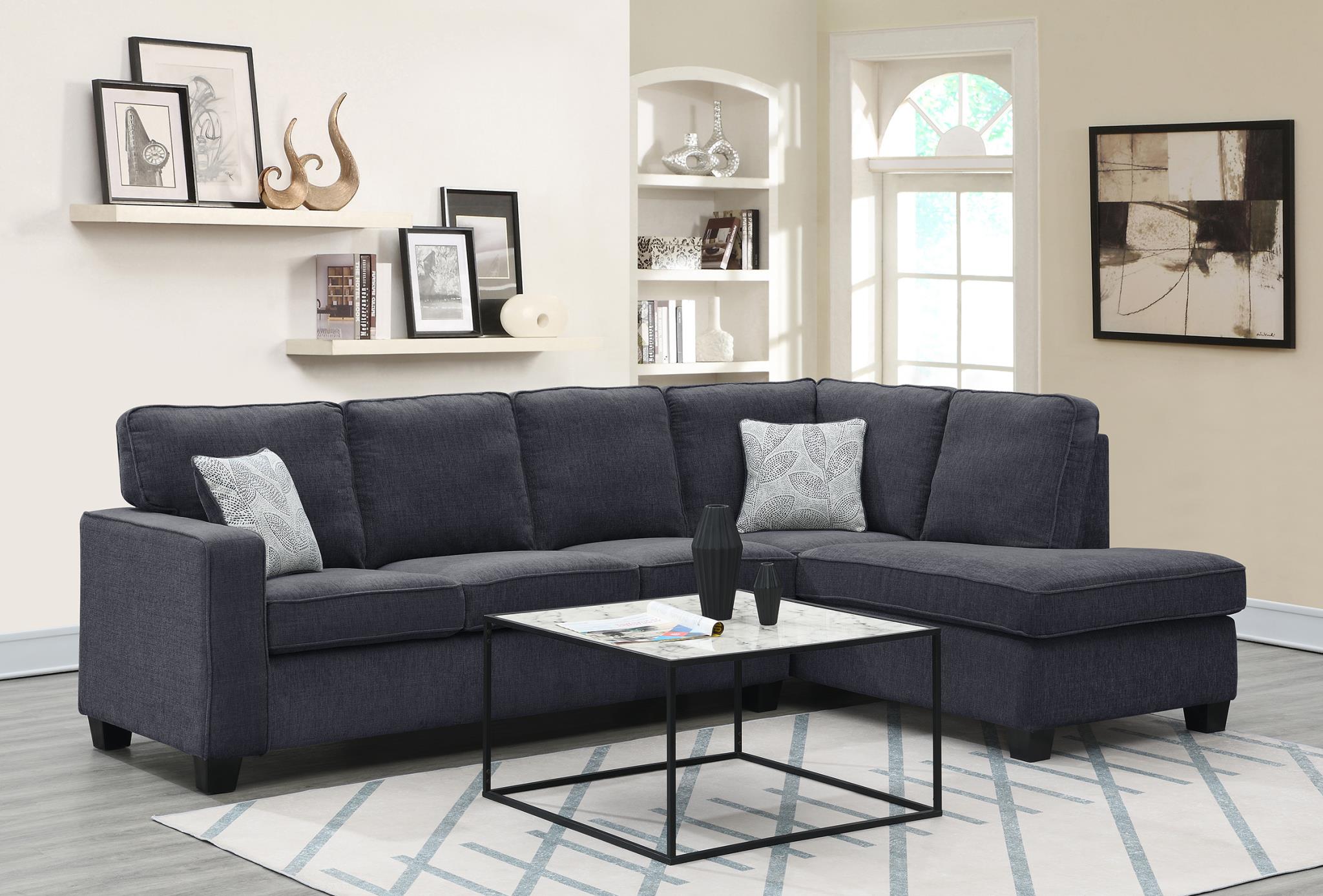Gabriella Slate Gray Living Room Collection