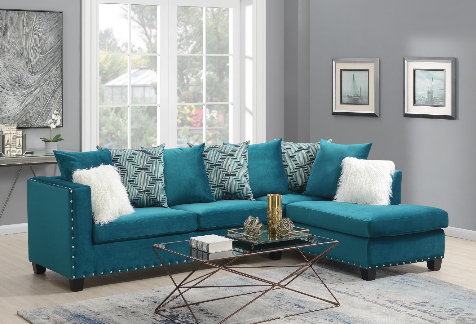 Dream Navy Blue Living Room Collection