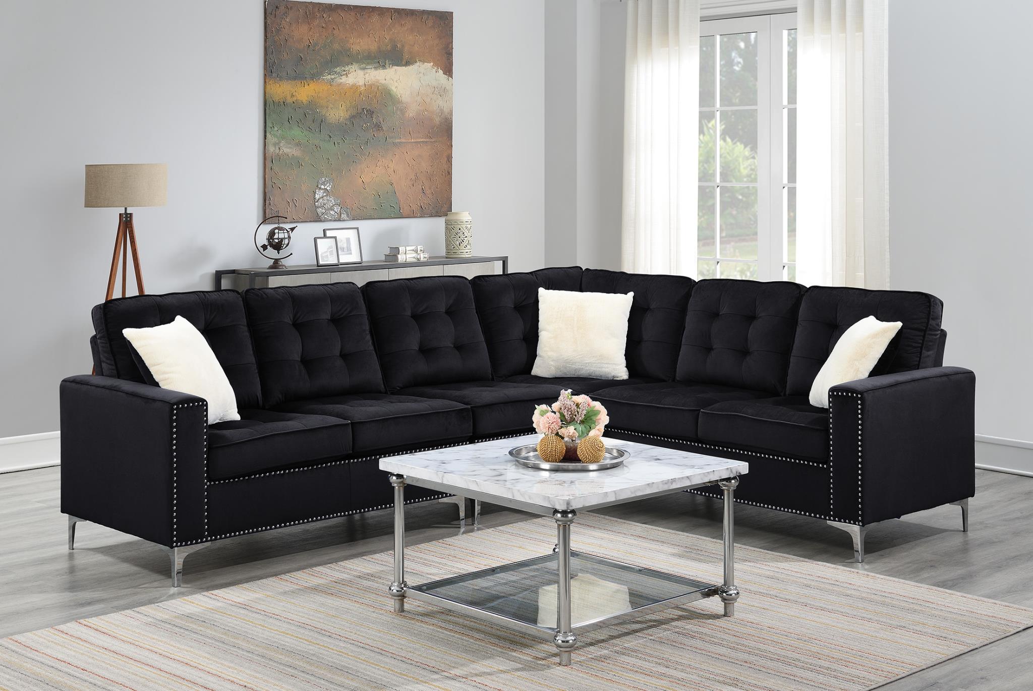 Eden Black Living Room Collection
