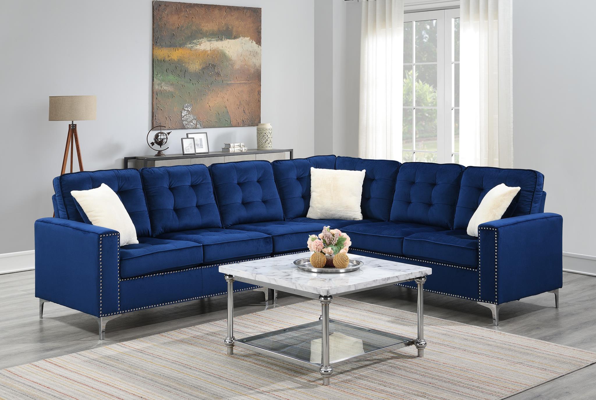 Eden Blue Living Room Collection