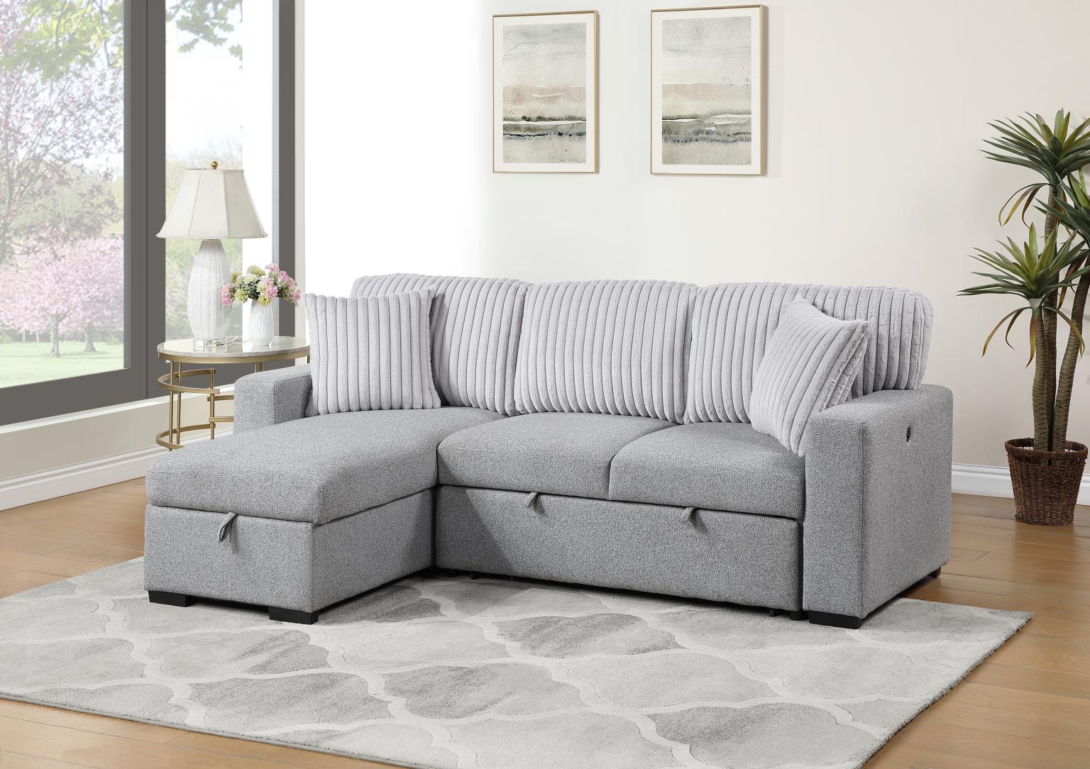 Serena Light Gray Living Room Collection