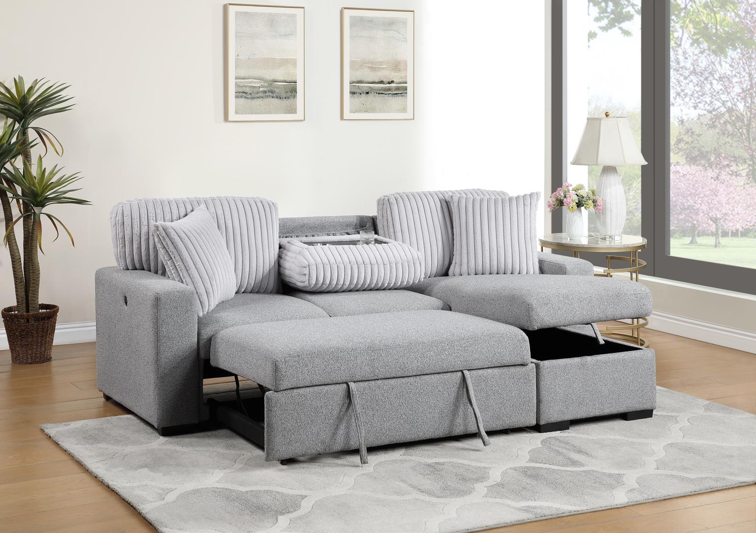 Serena Light Gray Living Room Collection
