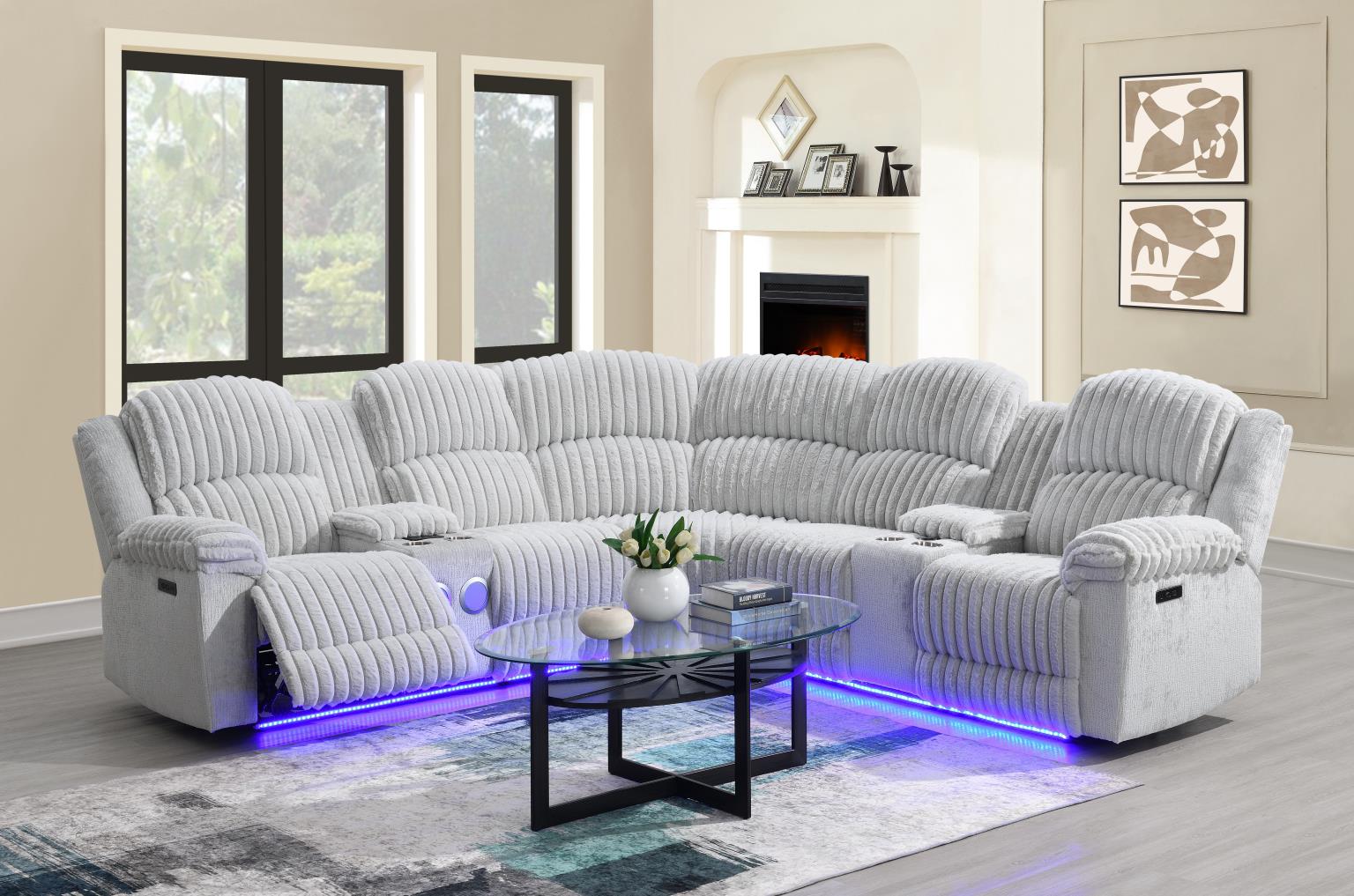 Great Gray Corduroy Living Collection