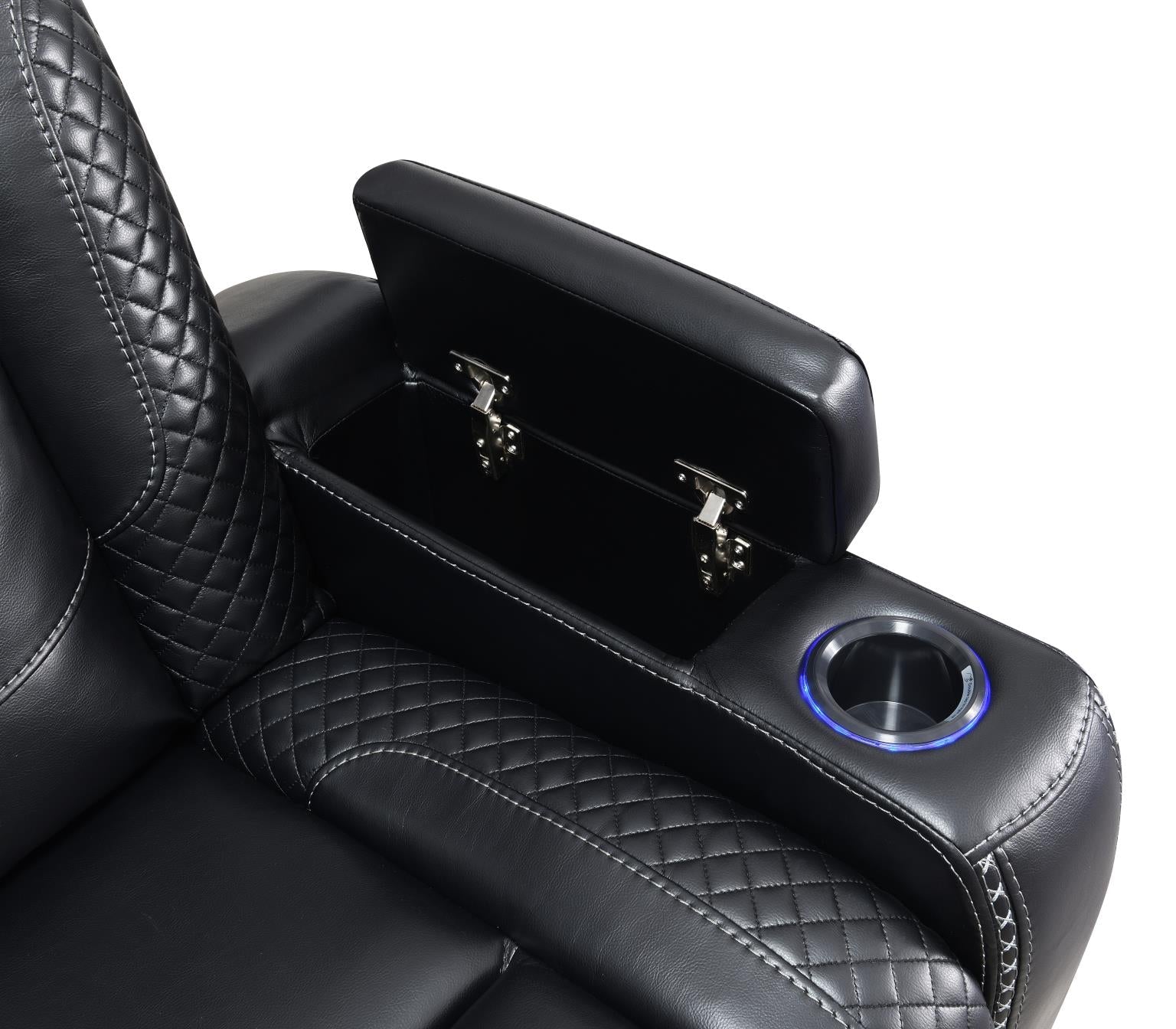 Hunnley Black Power Reclining Living Collection