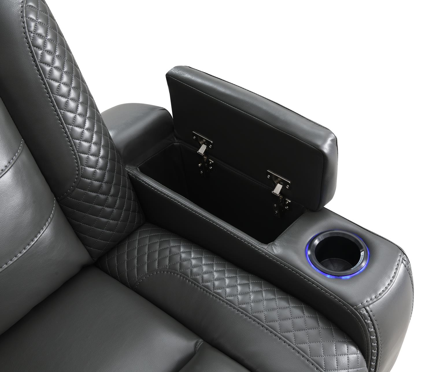 Hunnley Gray Power Reclining Living Collection
