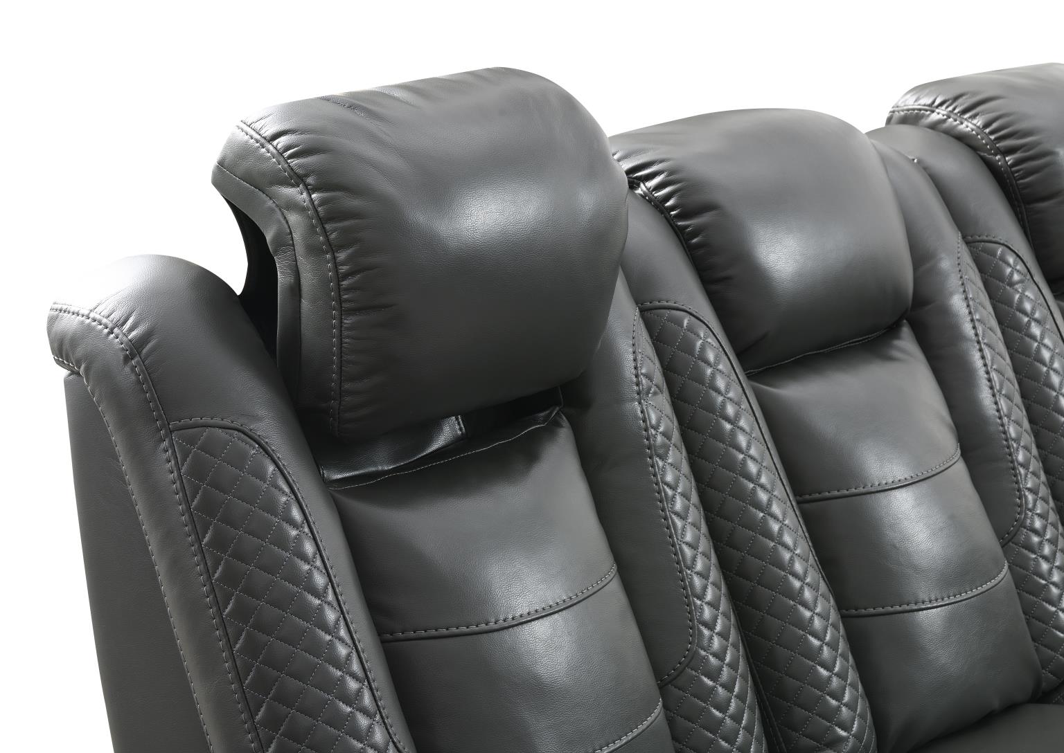 Hunnley Gray Power Reclining Living Collection